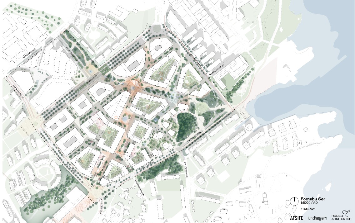 Fornebu sør illustrasjonsplan