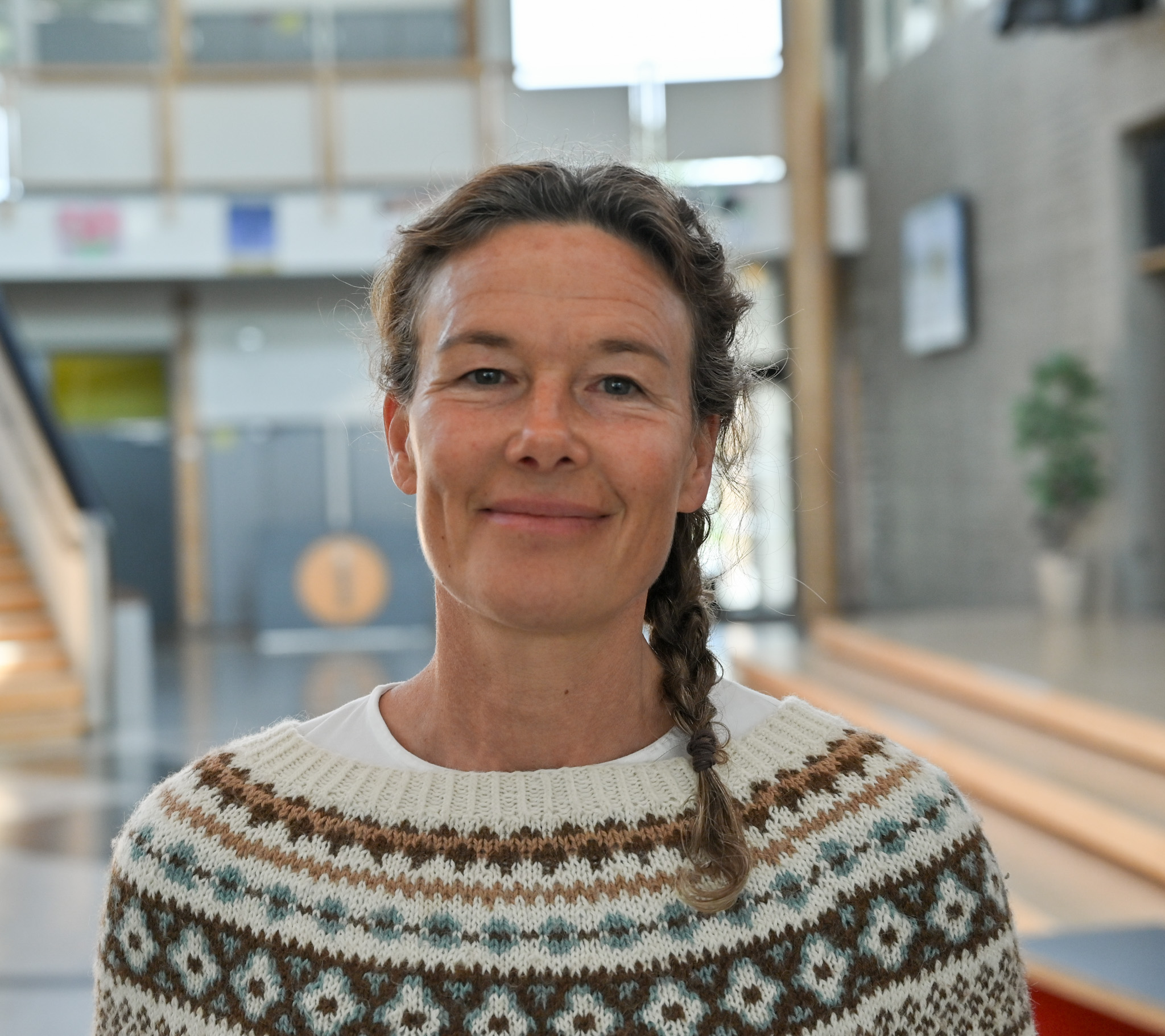 Portrettbilde av Helene Brandshaug på Vøyenenga skole.