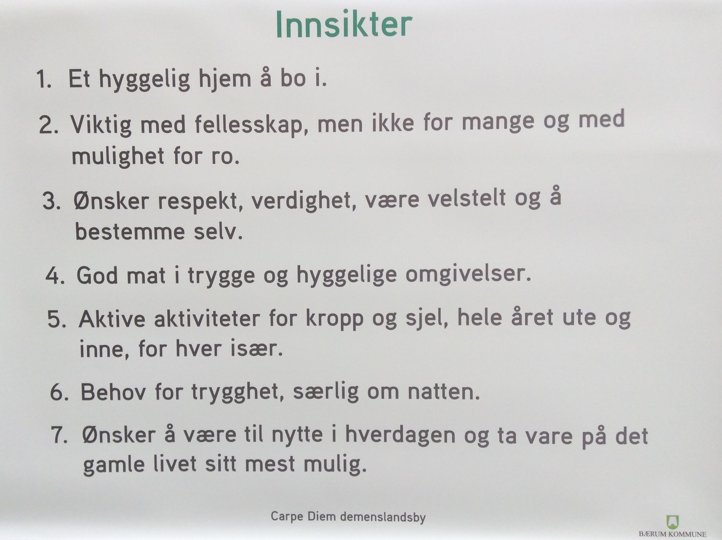 Kartlegging av brukernes behov - innsikter