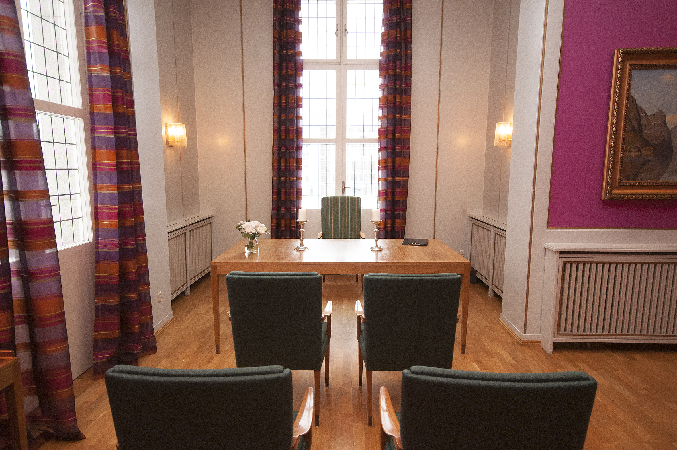 Vigselsrommet i Rådhuset i Bærum kommune Sandvika 