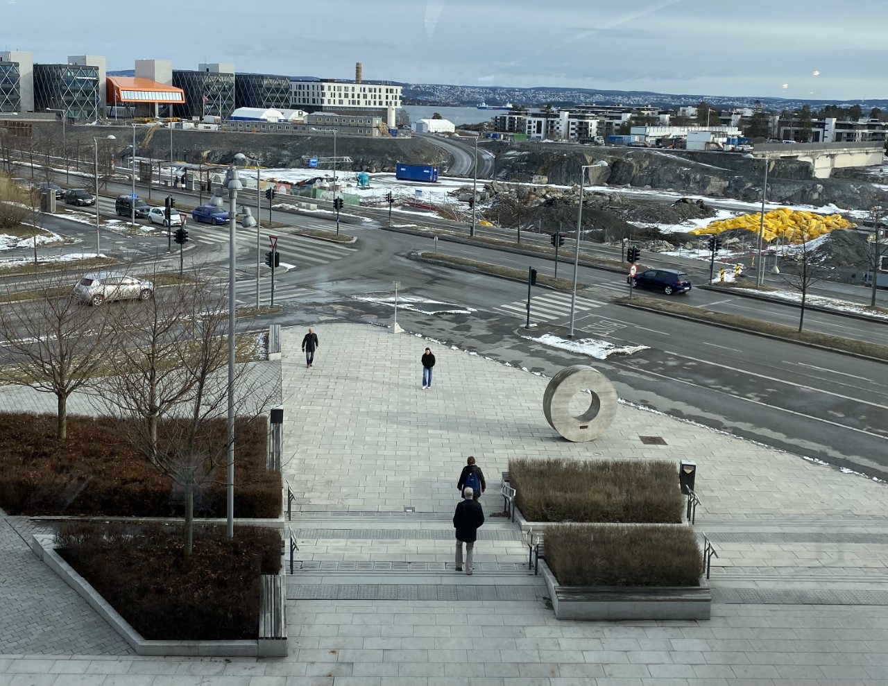 Fornebu sør fra storsenteret- 21. februar 2022