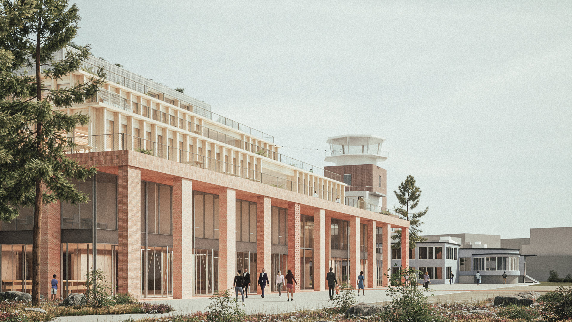 Tårnkvartalet sydvegg