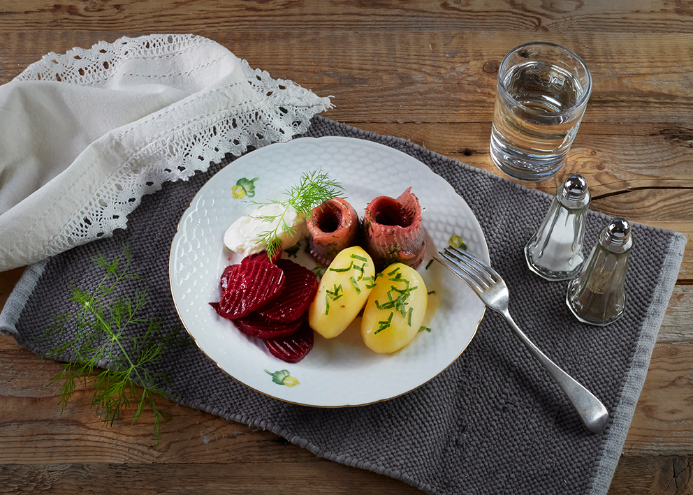 Kryddersild med rødbeter