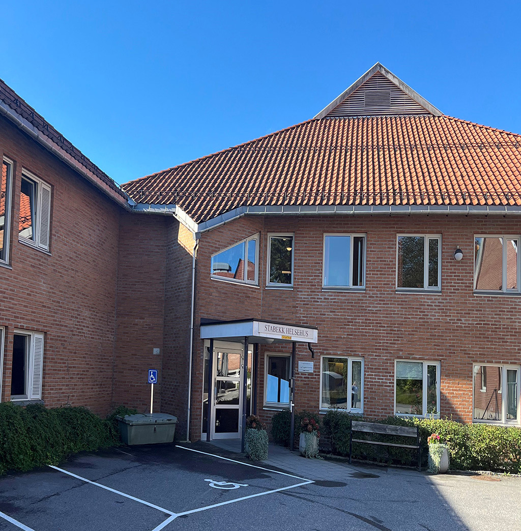 Stabekk Helsehus og Hospice inngangsparti