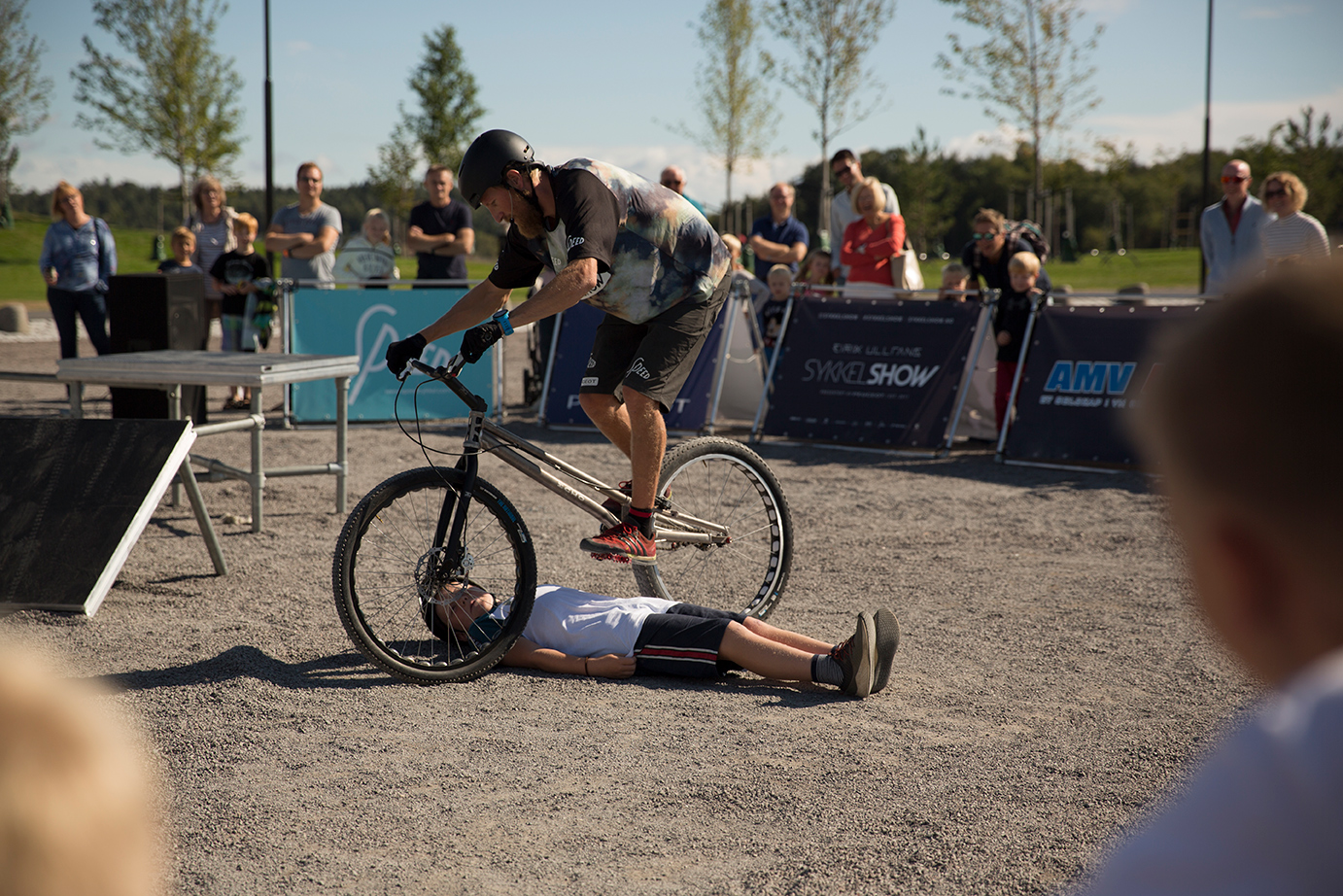 Sikkerhet - mann på sykkel