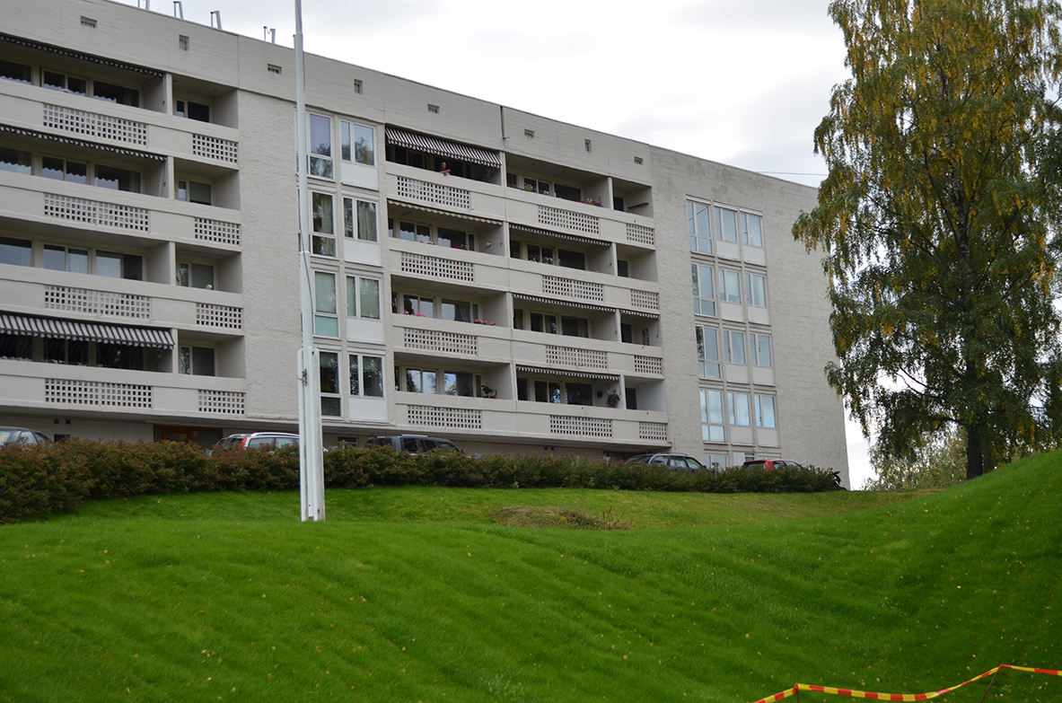 Boligblokken på Bjørnekollen på Haslum