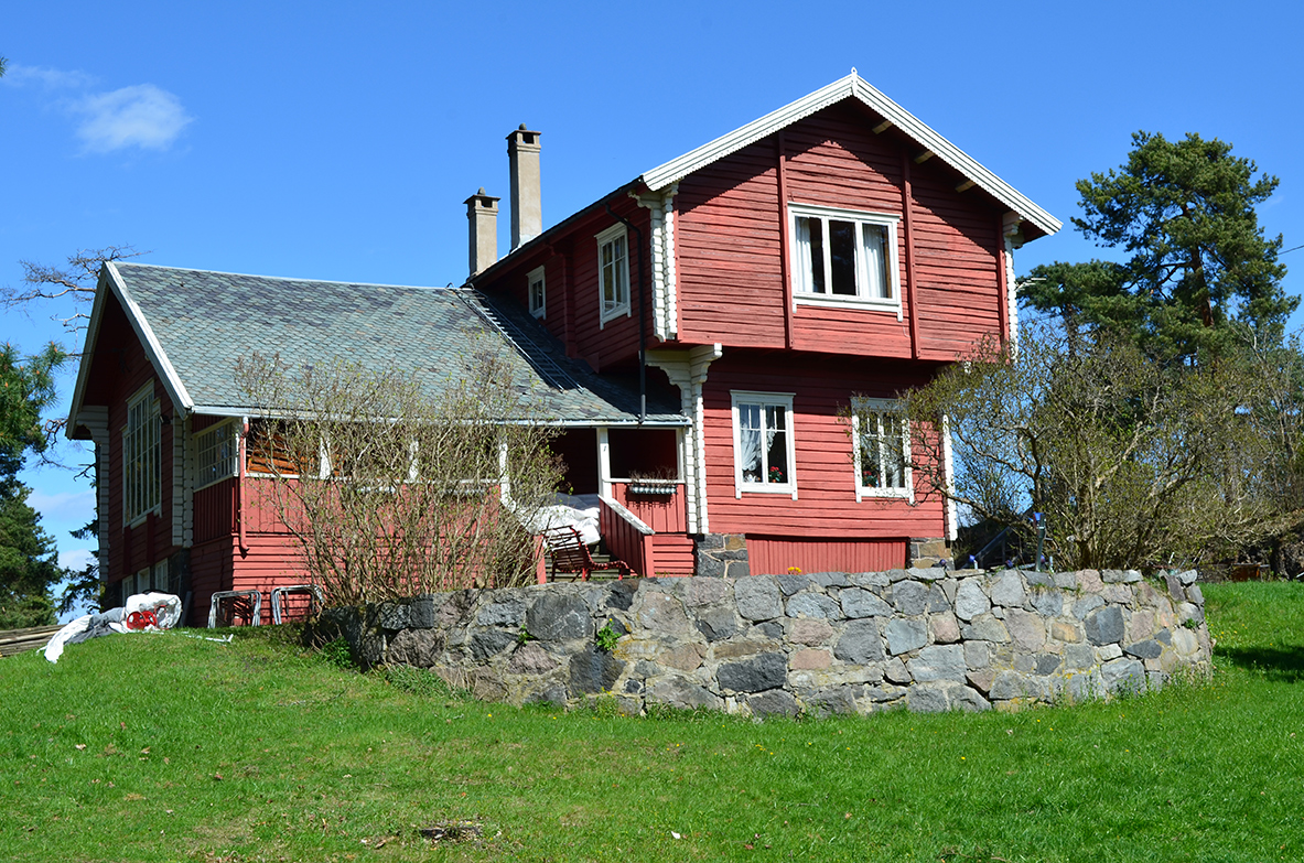 Den nasjonalromantiske bygningen på Kjeholmen