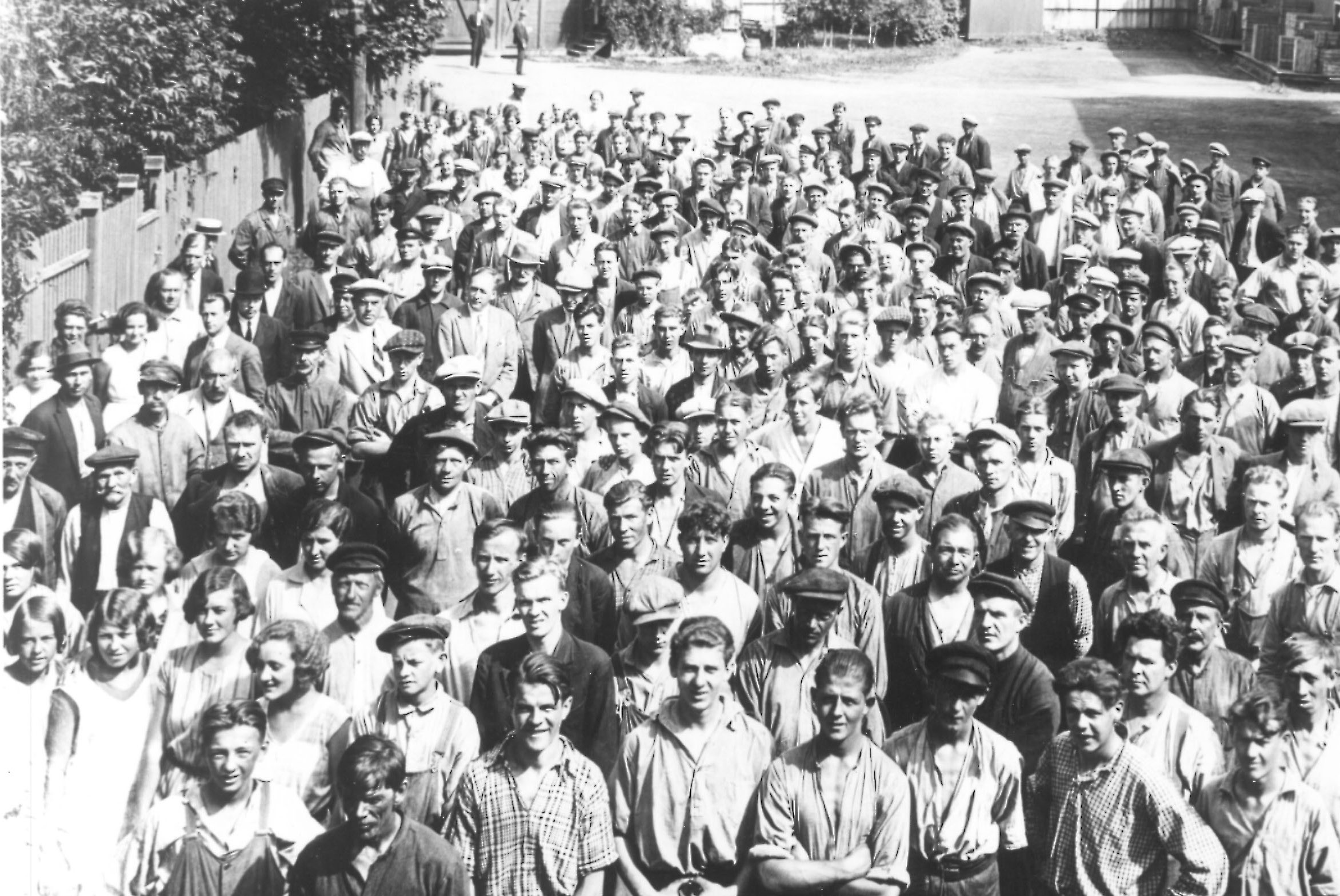 Arbeidsstokken på Høvik Verk 1929.